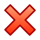 ❌